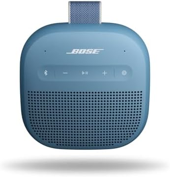 Bose SoundLink Micro Portable Bluetooth Speaker (2nd Gen), Wireless Outdoor Speaker, Up to 12 Hours Battery Life, Waterproof and Dustproof, Blue Dusk | Bluetooth 5.4 with IP67 rating and 12-hour battery for travel, hiking and outdoors